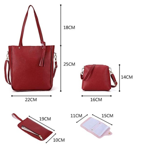 ONE LEFT NWT Camel Tan Pebbled Leather Travel Set - Picture 7 of 8